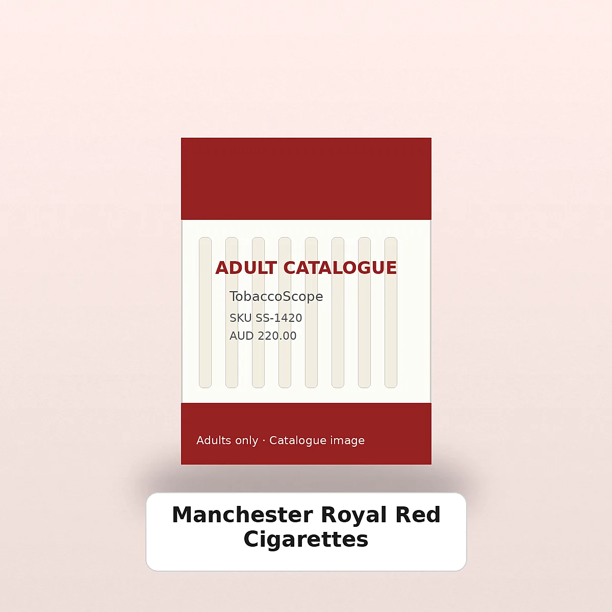 Manchester Royal Red Cigarettes adult-only catalogue product image on TobaccoScope