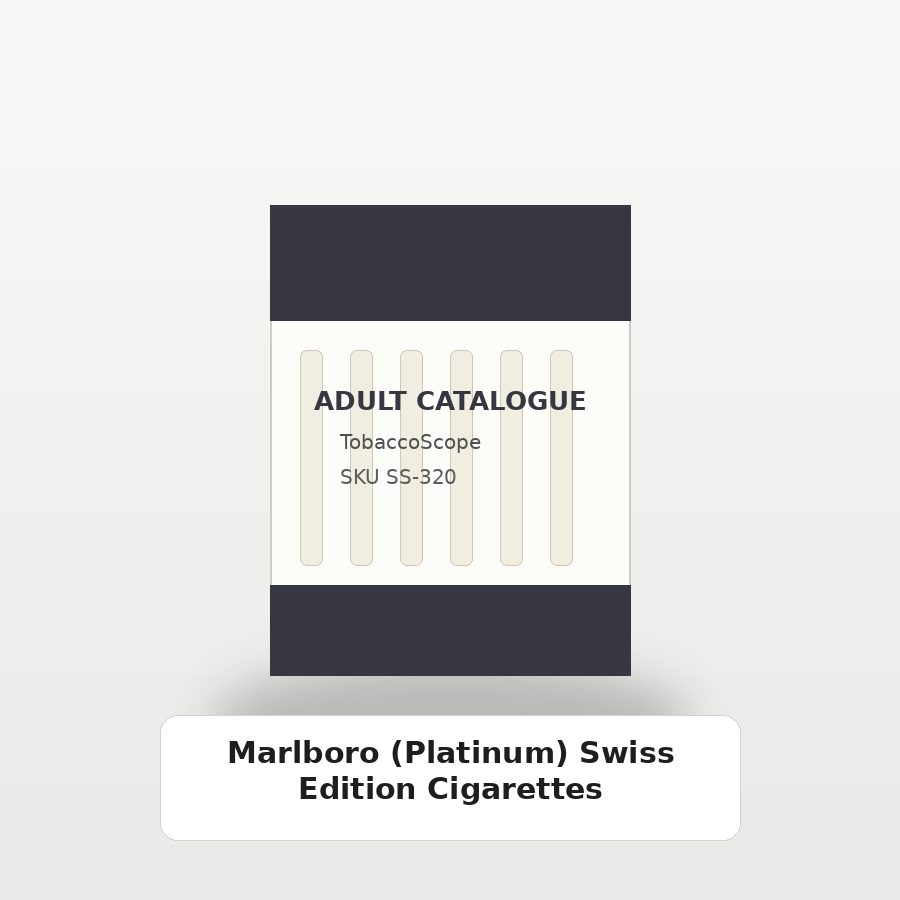 Marlboro (Platinum) Swiss Edition Cigarettes adult-only catalogue product image on TobaccoScope