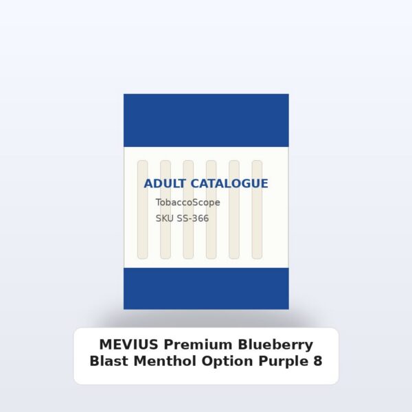 MEVIUS Premium Blueberry Blast Menthol Option Purple 8 health reference on CigWiki