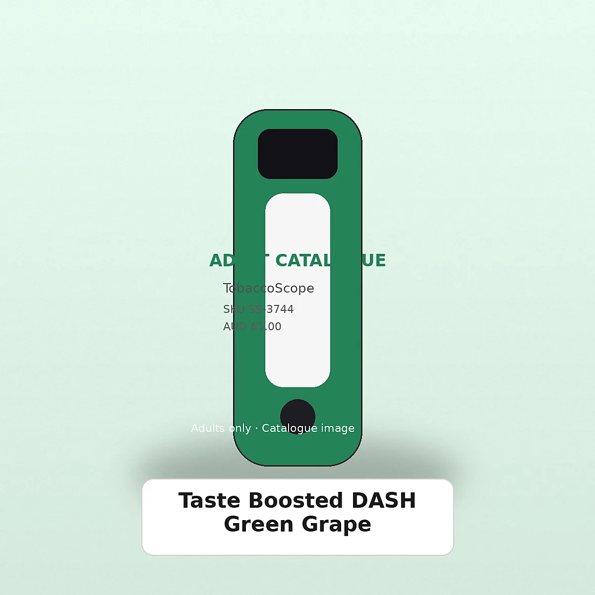 Taste Boosted DASH Green Grape adult-only catalogue product image on TobaccoScope
