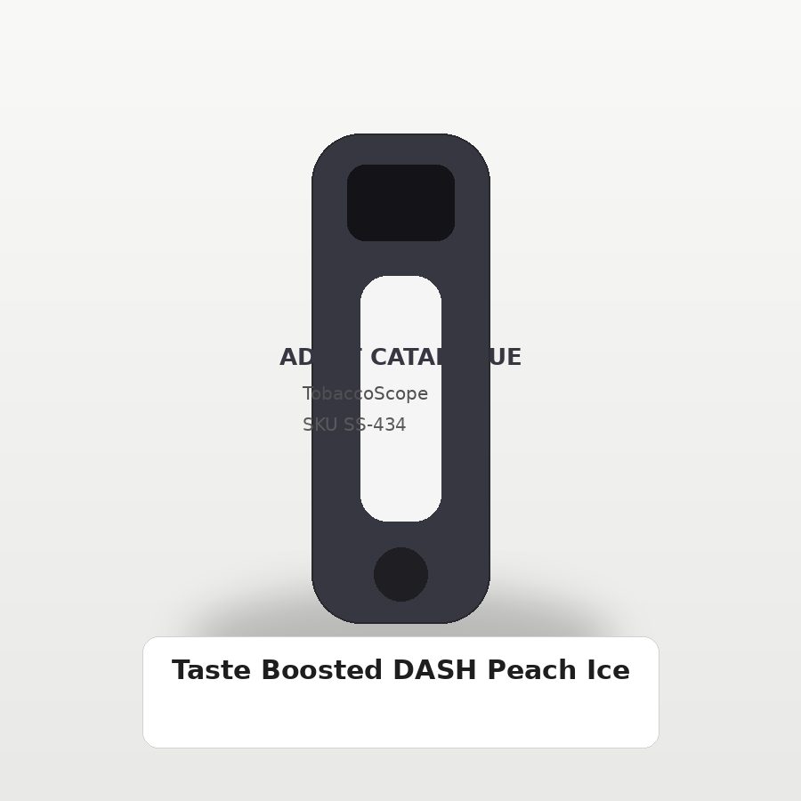 Taste Boosted DASH Peach Ice adult-only catalogue product image on TobaccoScope