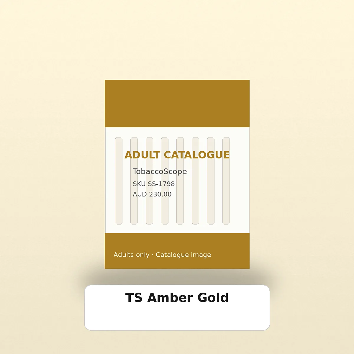 TS Amber Gold adult-only catalogue product image on TobaccoScope