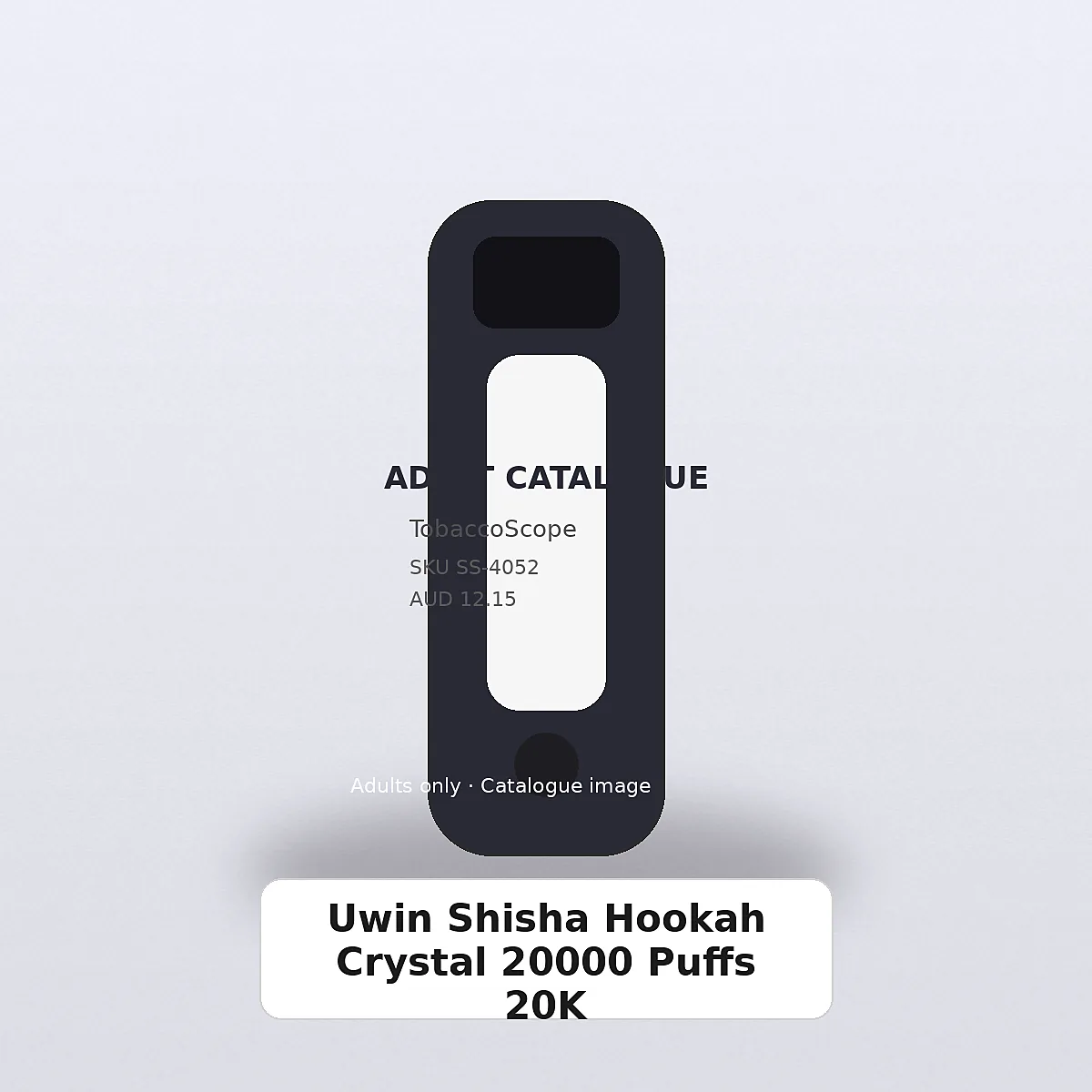 Uwin Shisha Hookah Crystal 20000 Puffs 20K adult-only catalogue product image on TobaccoScope