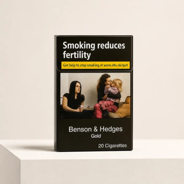 Benson & Hedges Gold packaging photographed for a neutral product reference entry page