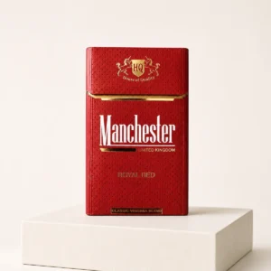 Manchester Royal Red packaging photographed for a neutral product reference entry page