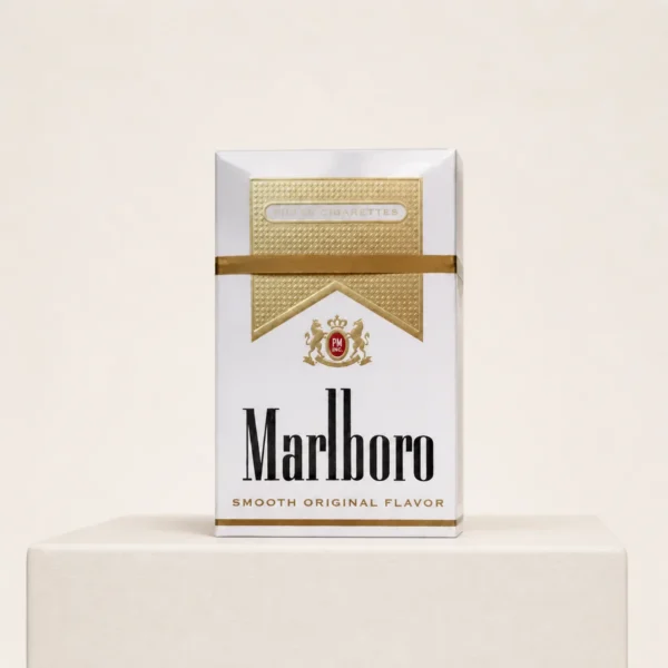 Marlboro Hard White US Edition packaging photographed for a neutral product reference entry page